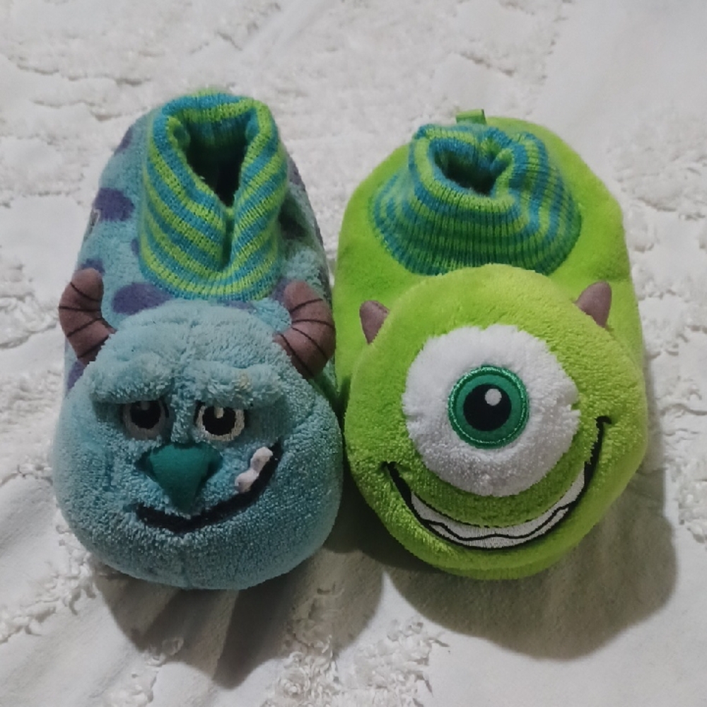 Disney Monsters Inc. Mike And Sully Childrens Slippers